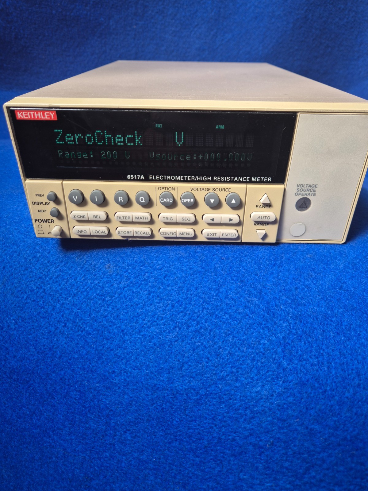 Keithley 6517A Electrometer/ High Resistance Meter w/6522 Scanner Card.