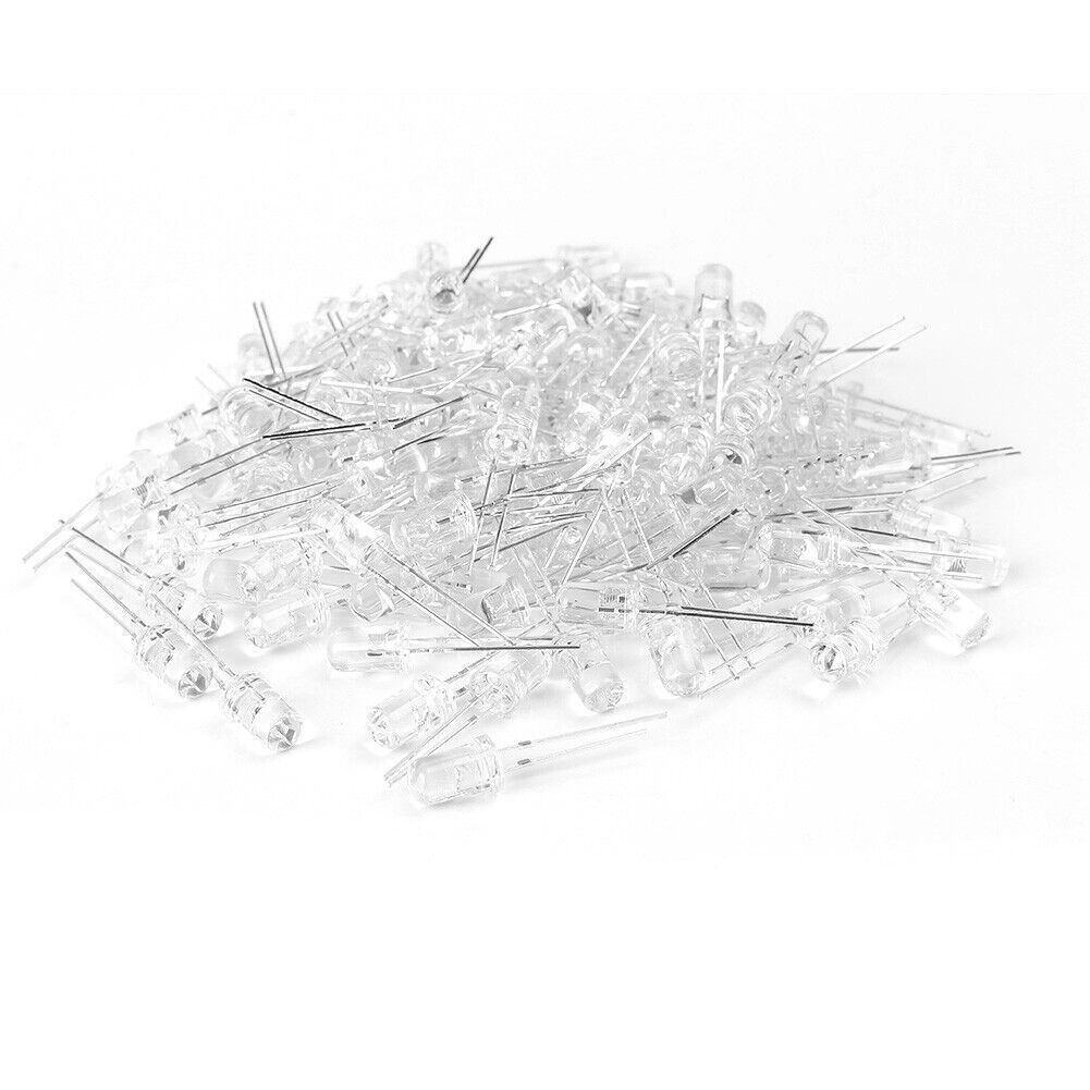 100/500/1000PCS 5mm LED Light Bulb Emitting Diode Small Night Lamp 20000 mcd