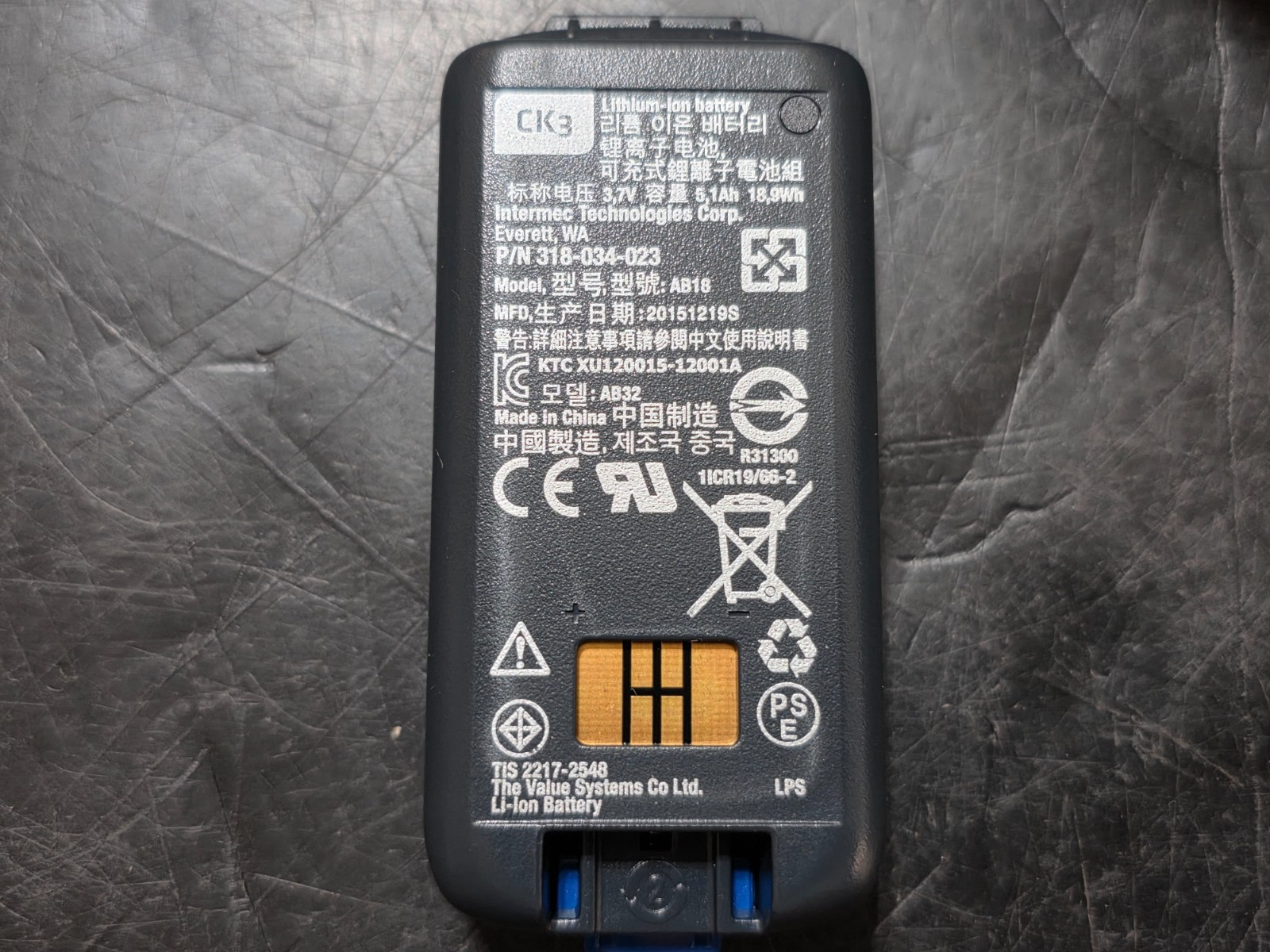 Intermec CK3XAA4M000W4400 Handheld Computer Mobile Data Terminal battery