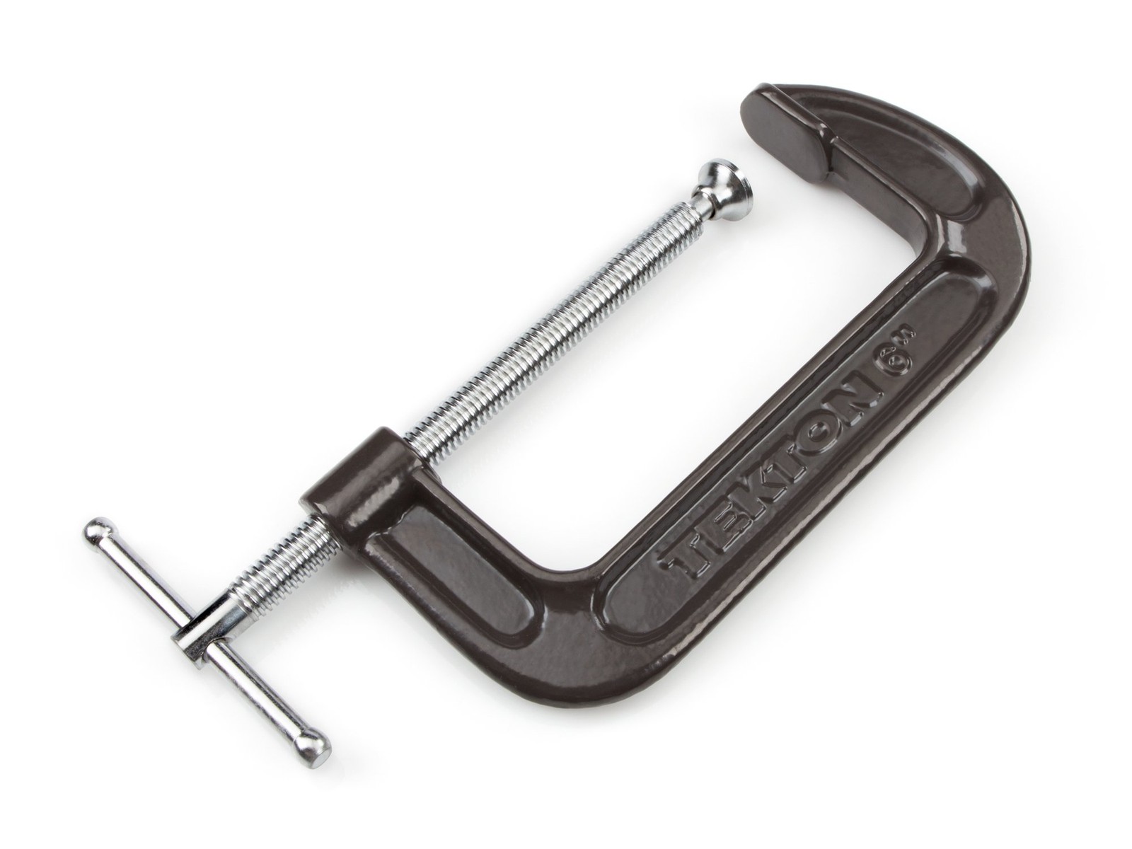 TEKTON 6 Inch Malleable Iron C-Clamp | 4027 6 in., Not Specified