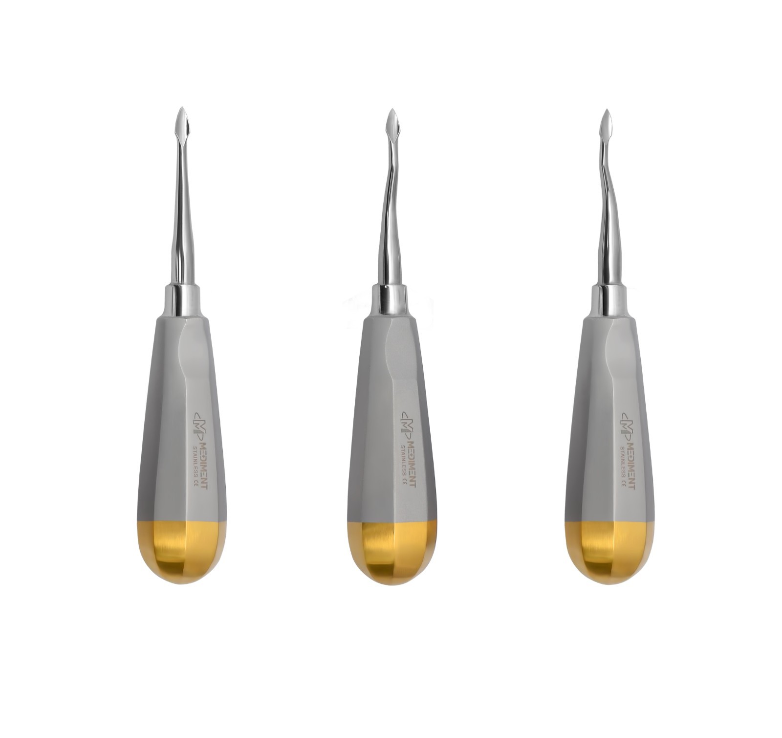 Set of 3 Dental Surgery Elevator Bernard Spade 60 Root Extraction