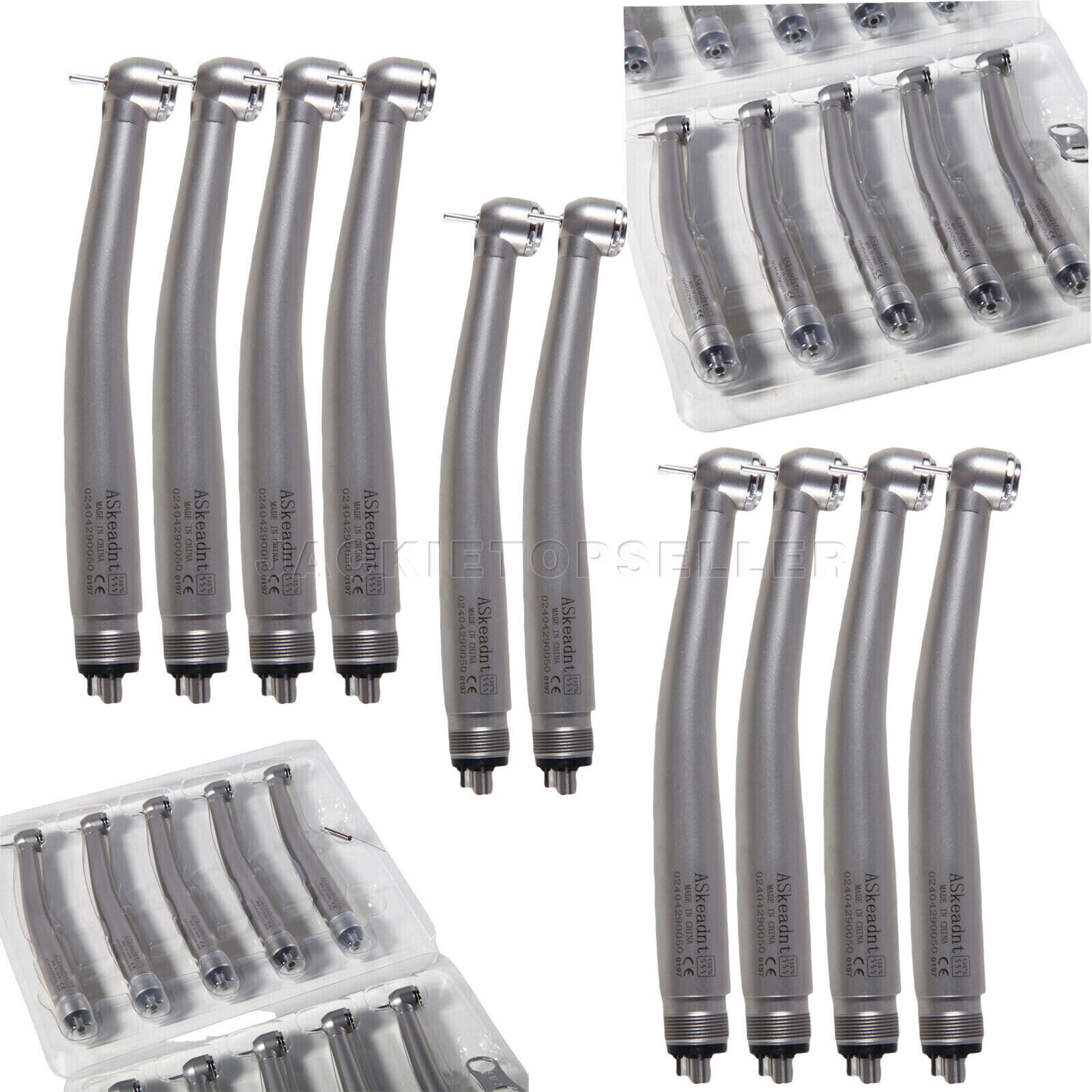 Dental High Speed Handpiece Push Button Air Turbine 4 Hole Midwest 10pcs/1 Pack
