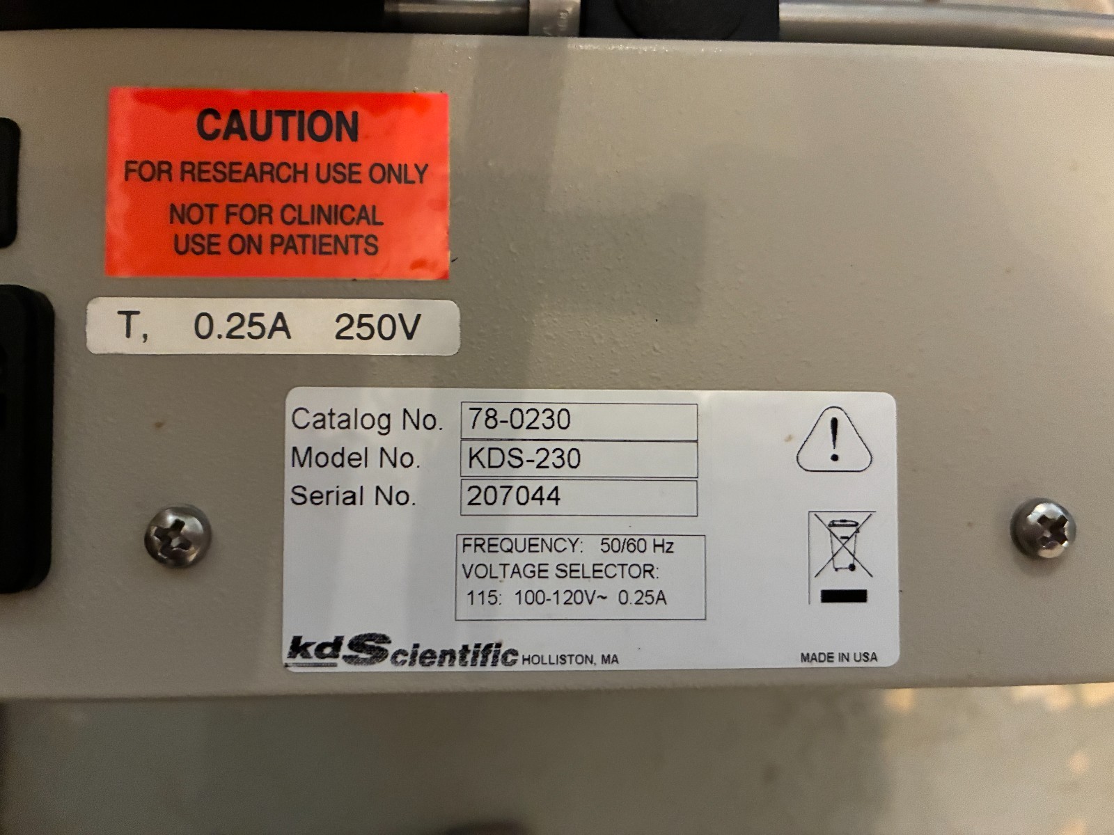 KD Scientific Digital 8 channel Multi-Syringe Pump Used Working