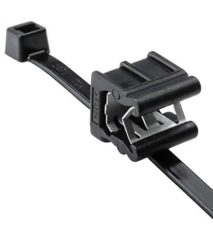 Pack of 100 CABLE TIE EDGE CLIP 50LB 7.9″ 156-00592 New Sealed