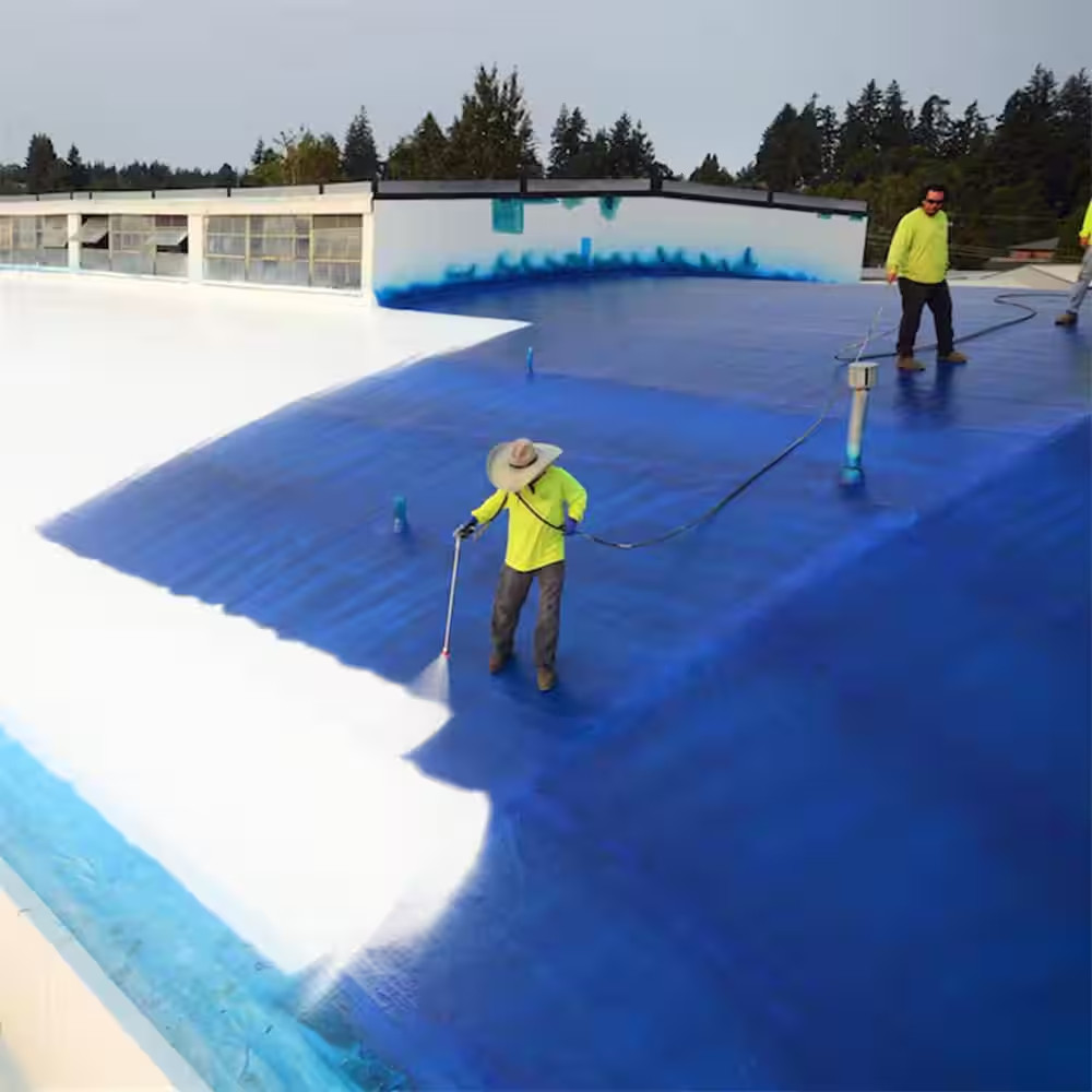 5 Gal. White Maximum-Stretch Rubber and Acrylic Reflective Roof Coating