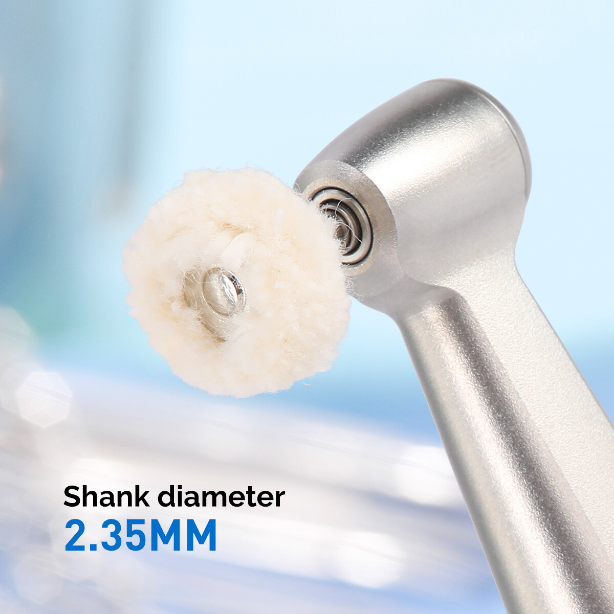 5Pc Cotton Dental Polishing Brush Wheels RA2.35mm Contra Angle RA Latch Type NEW