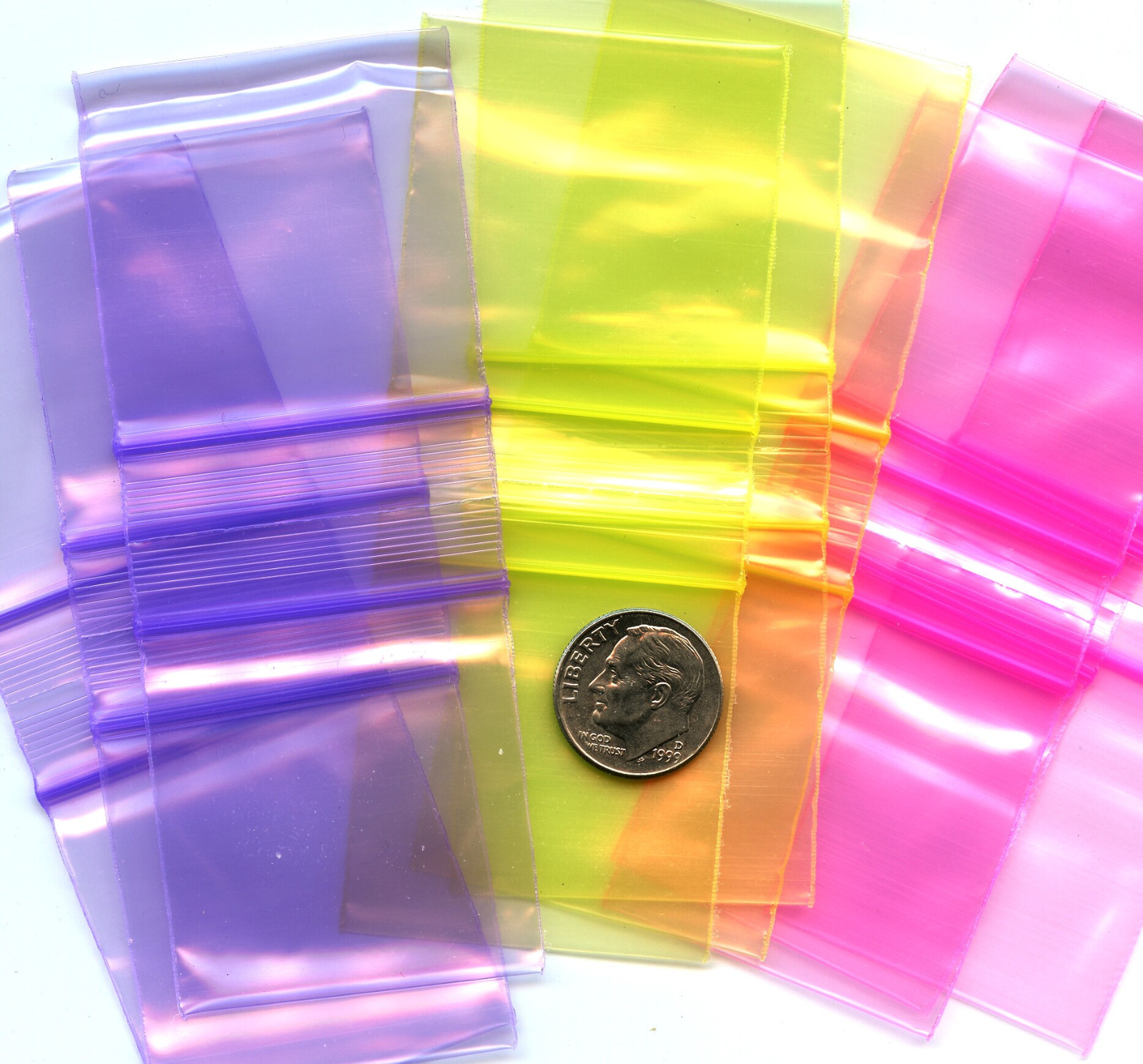 300 Apple Baggies made from recycled Peeps 1.5 x 1.5 in. mini zip bags 1515