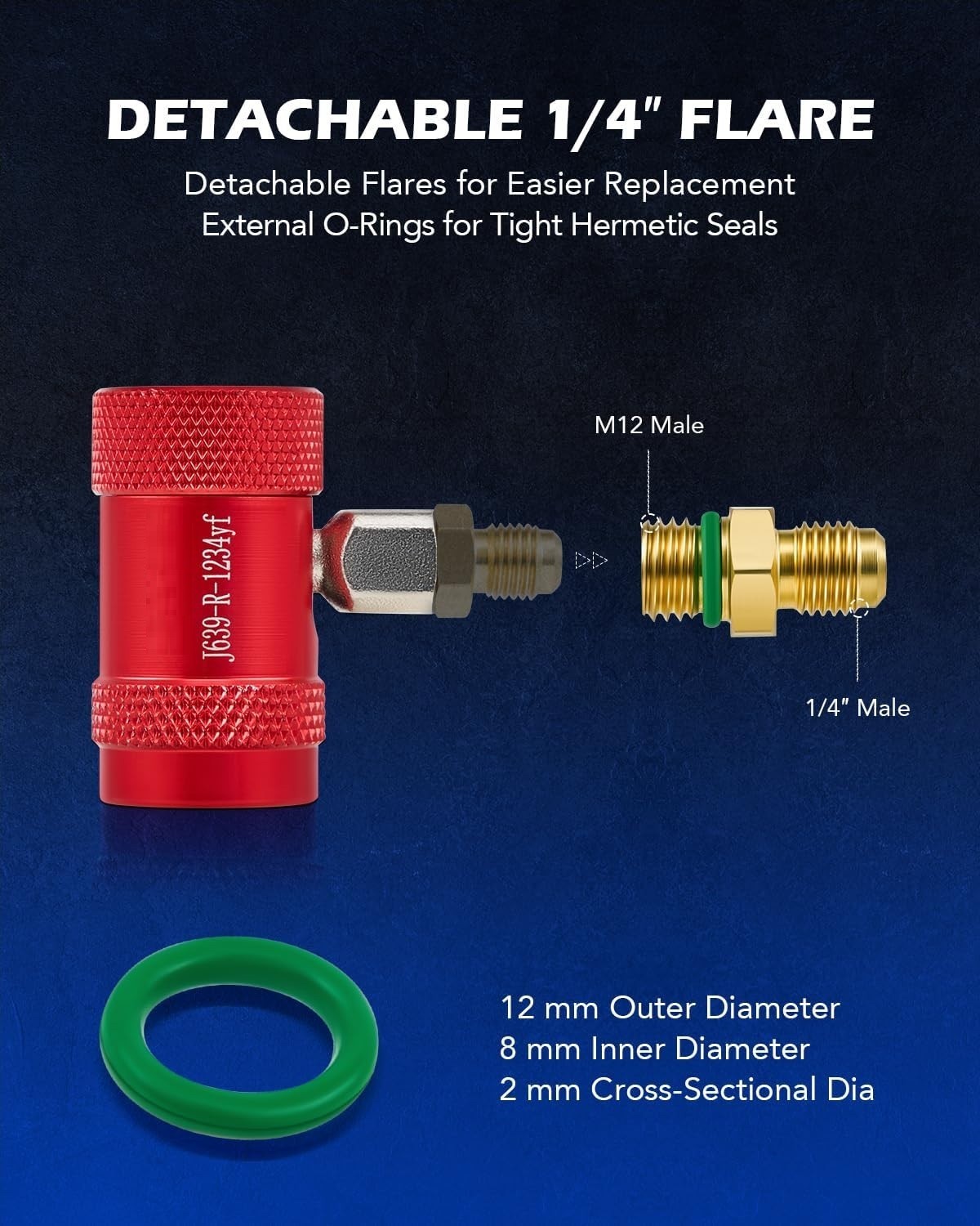R1234yf Quick Couplers Set, Adapter Tool Kit with…