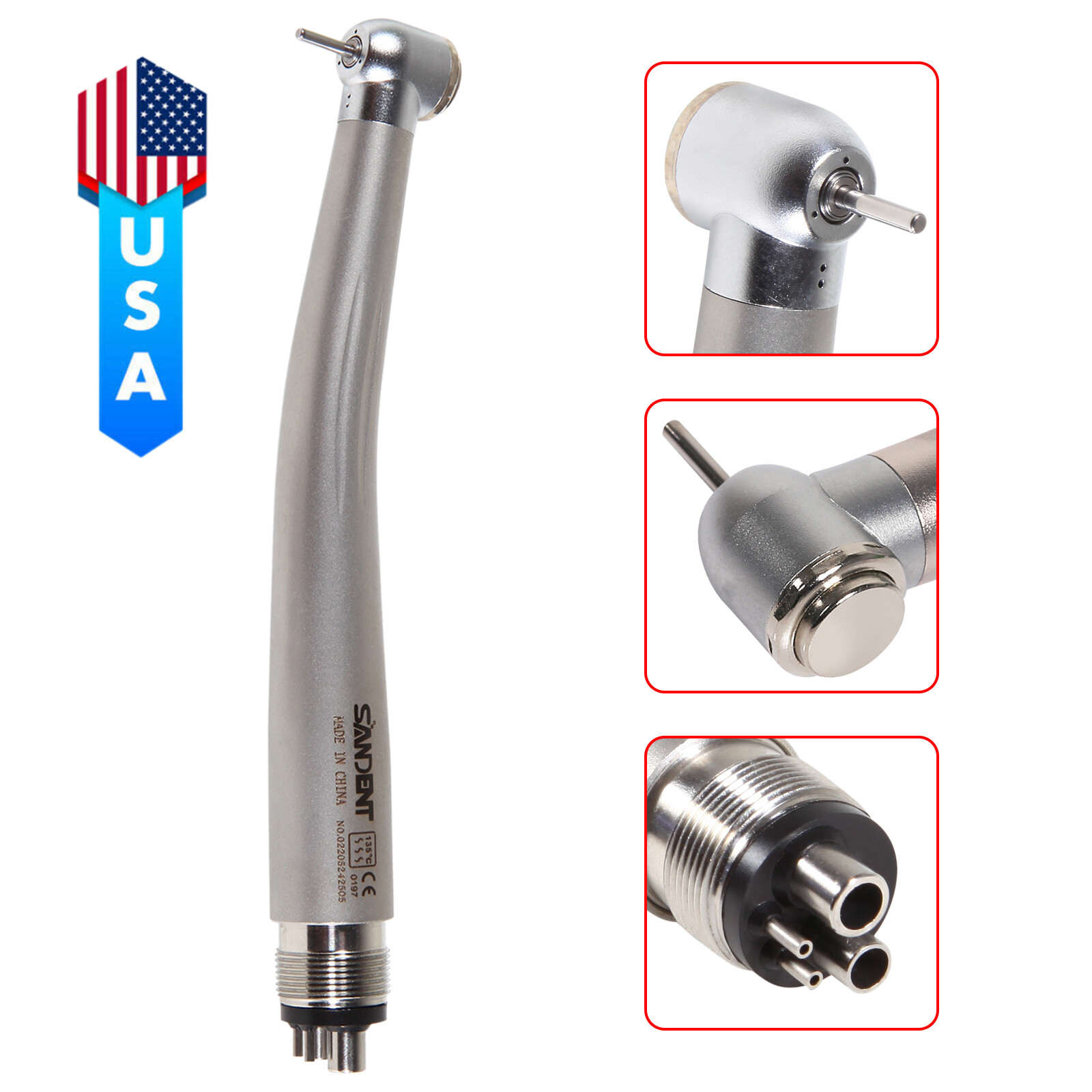 10* SANDENT NSK PANA MAX Style Dental High Speed Handpiece 4 Hole Midwest NJ