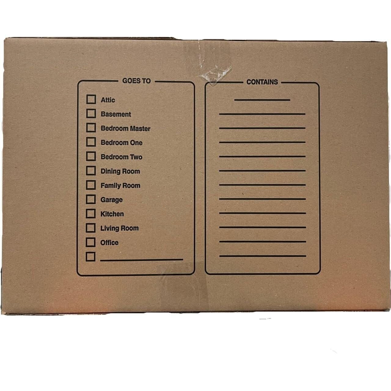 10 – Pack X-Large Cardboard Moving Boxes 23x23x16 32 ECT With Handles