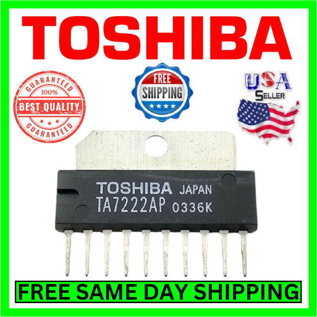 Toshiba 5.8W Audio Power Amplifier – TA7222AP -ORIGINAL MANUFACTURER TA7222 CHIP