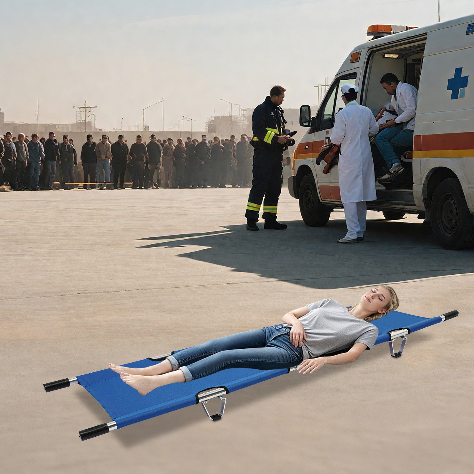 Folding Stretcher For Medical Emergency Portable Emergency Medical Stretcher