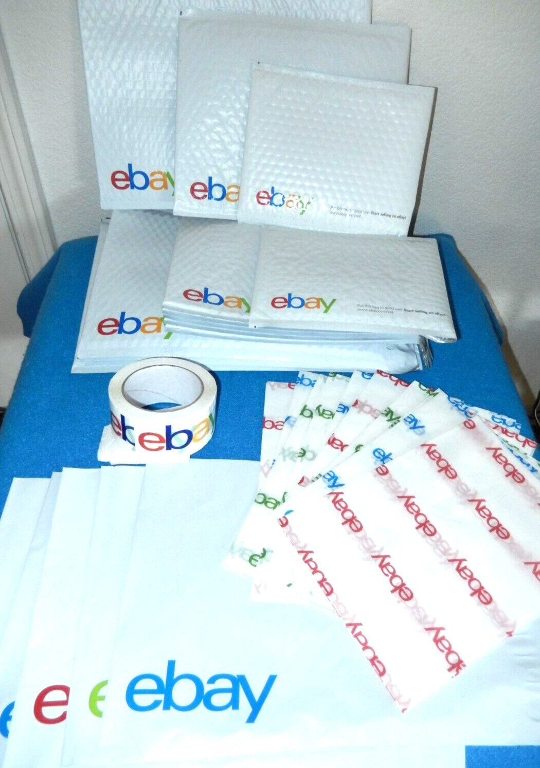 SHIP with STYLE! Ebay Shipping Variety Pak-4 sizes/bubble/poly+tissue/tape-33 pc