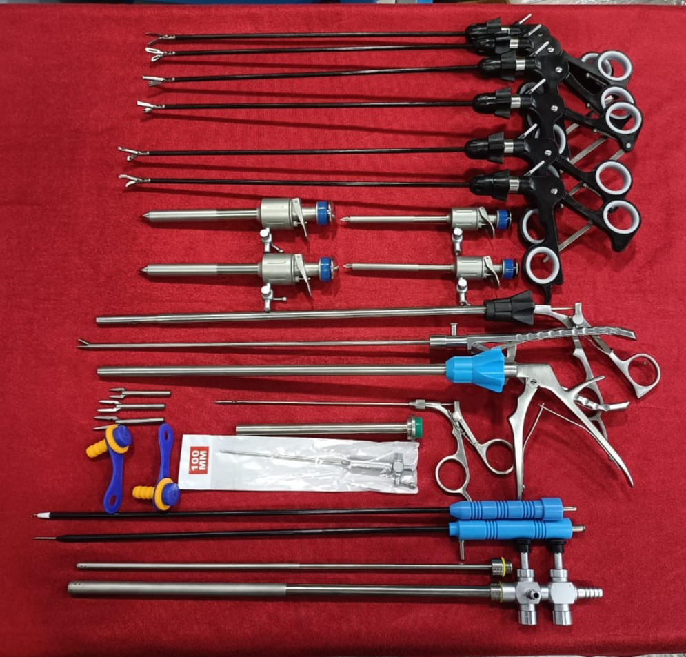 21pc – Laparoscopic Surgery Set SS High Quality Reusable Instruments
