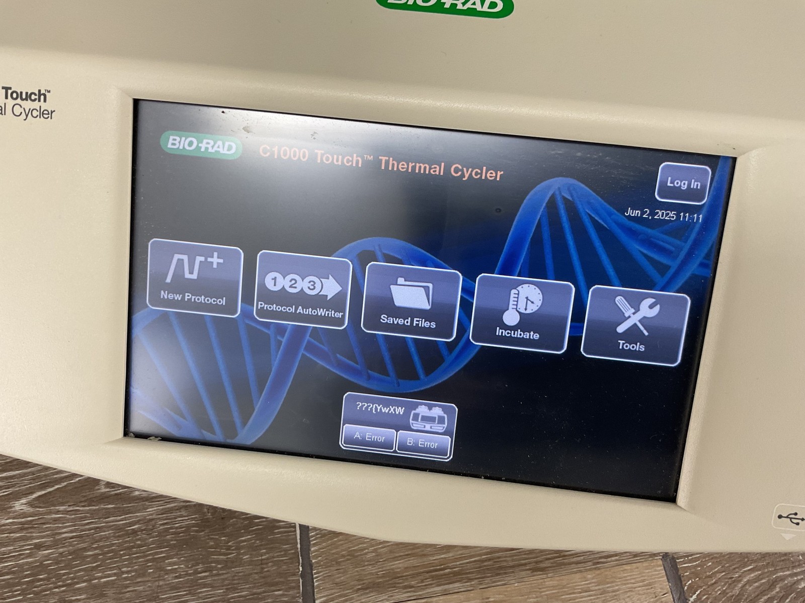 Bio-Rad C1000 Touch Thermal Cycler 96-Well PCR System Parts Repair Block Error