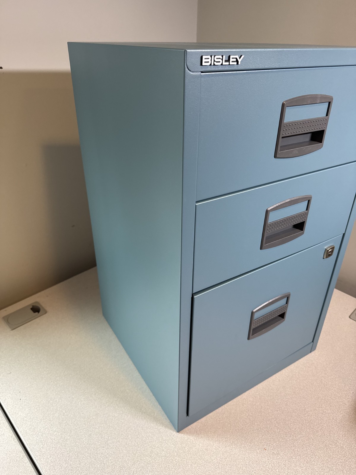 NEW! Bisley 3-Drawer Home File Cabinet – Doulton Blue **REDUCED PRICE**