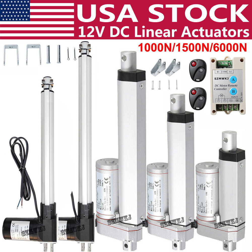 Linear Actuator Electric Heavy Duty Motor 2″-18″ Stroke W/ Bracket Controller DO