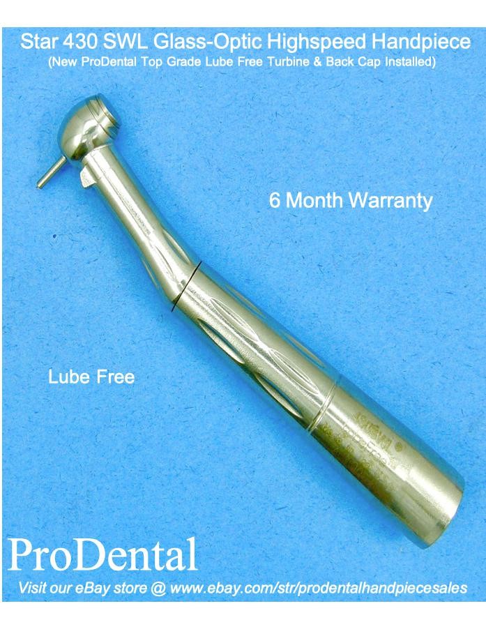 Star 430 SWL Lube Free Glass-Optic Dental Highspeed Handpiece – ProDental