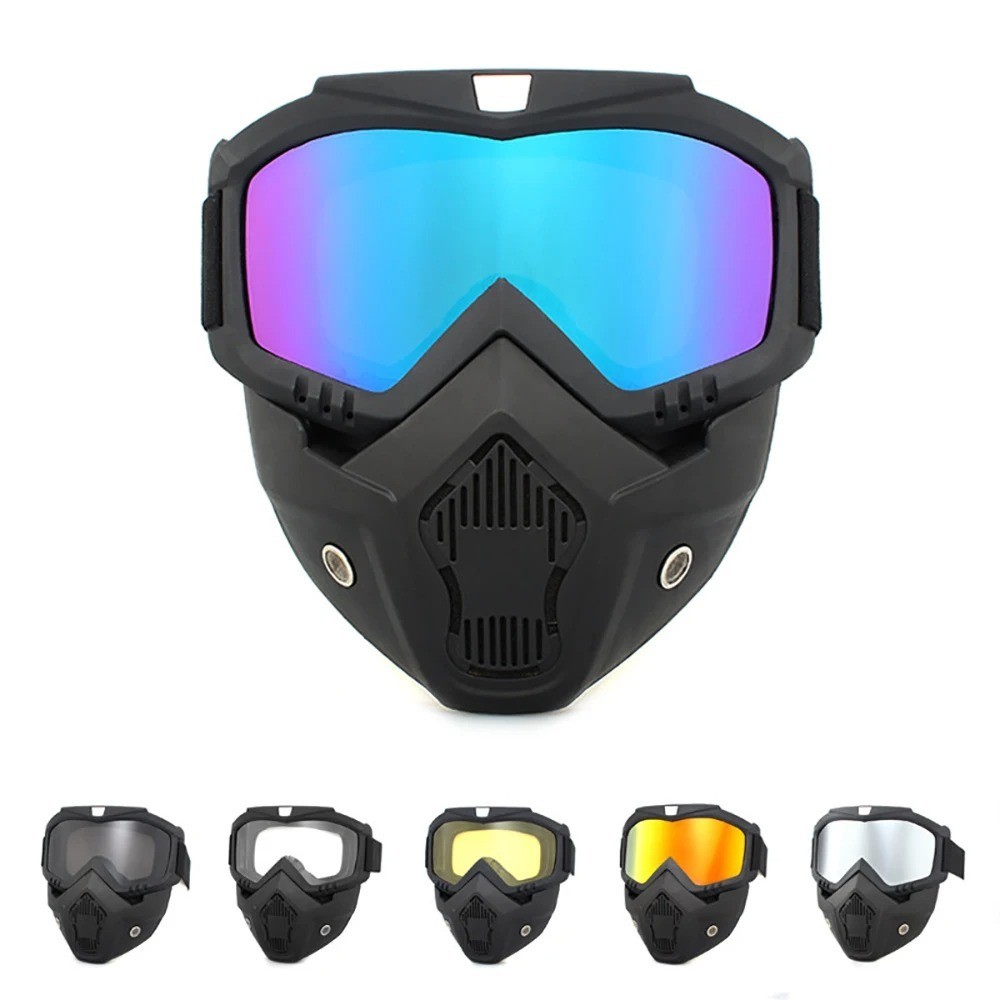 Safety Work Full Face Mask Shield & Goggles, Construction Eye Protection Eyewear