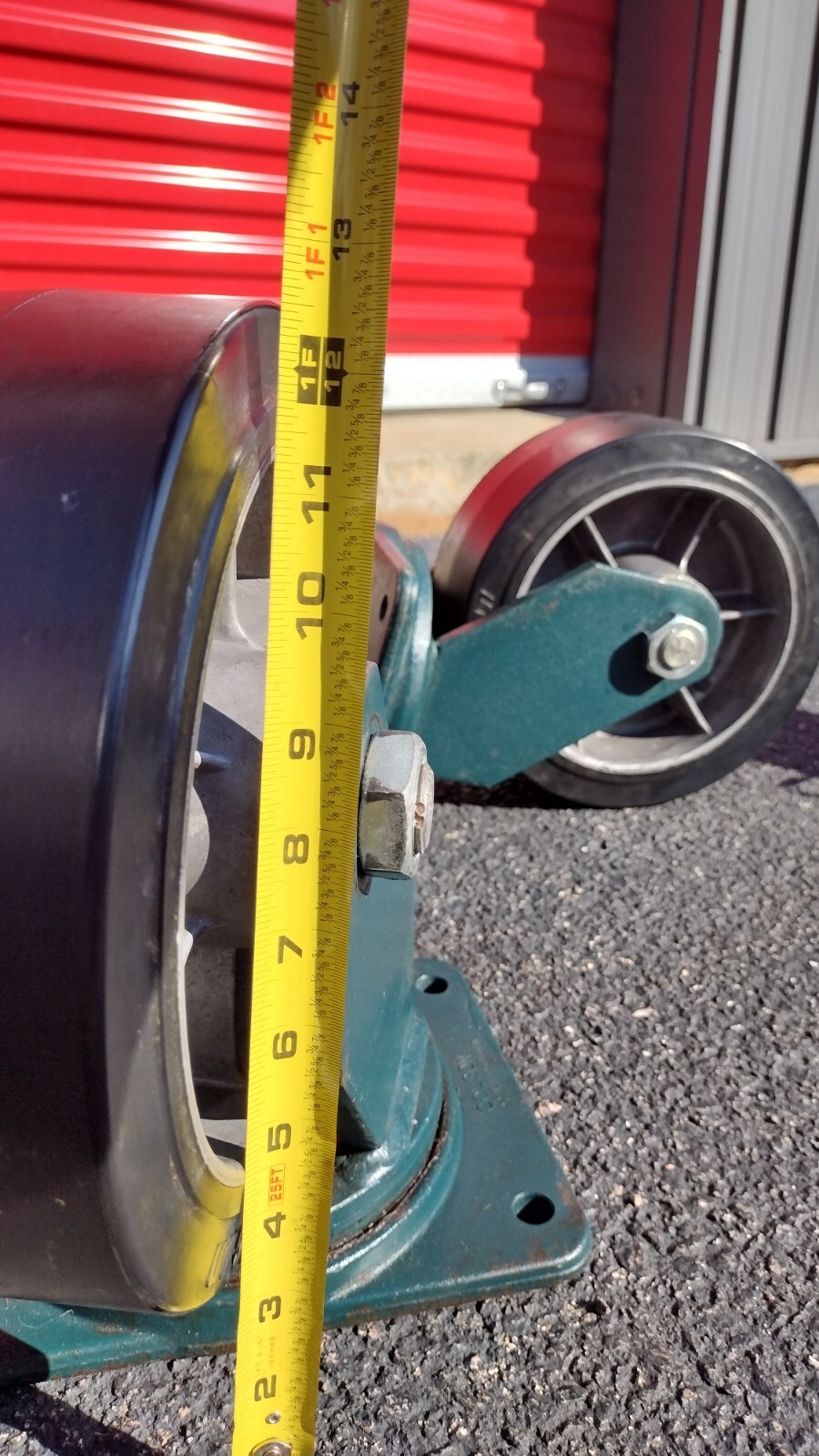 [2] COLSON CASTORS 4″x10″Wheels 12-1/2″ Height 47 lbs each NOS See pics details.