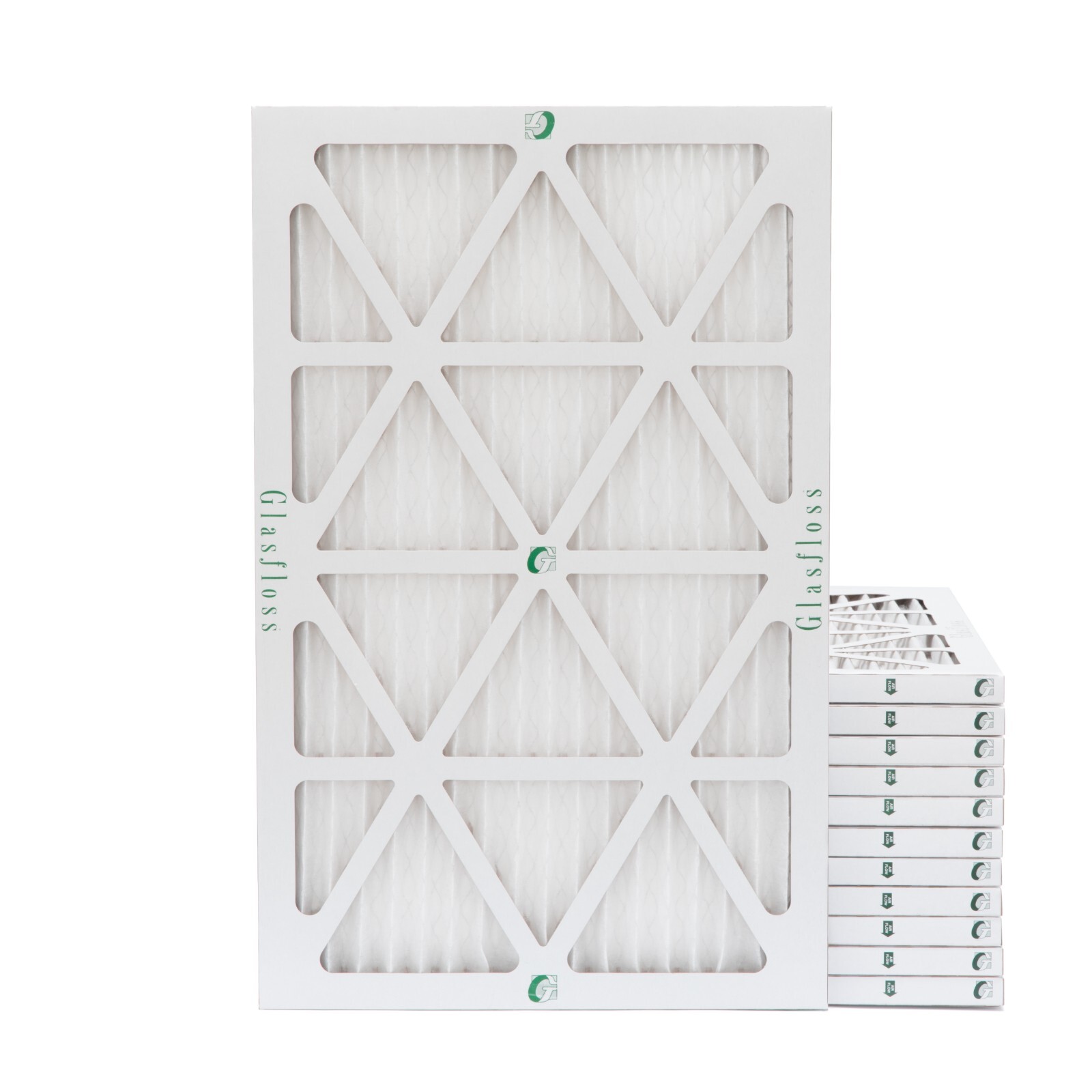 16x25x1 MERV 10 Pleated Air Filters. 12 PACK. Actual Size: 15-1/2 x 24-1/2 x 7/8