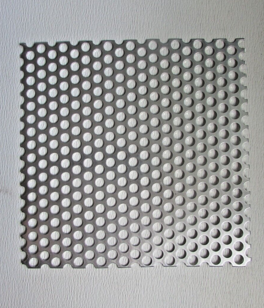 1/2″ HOLE ALUMINUM PERFORATED METAL–10-1/2″ X 12″