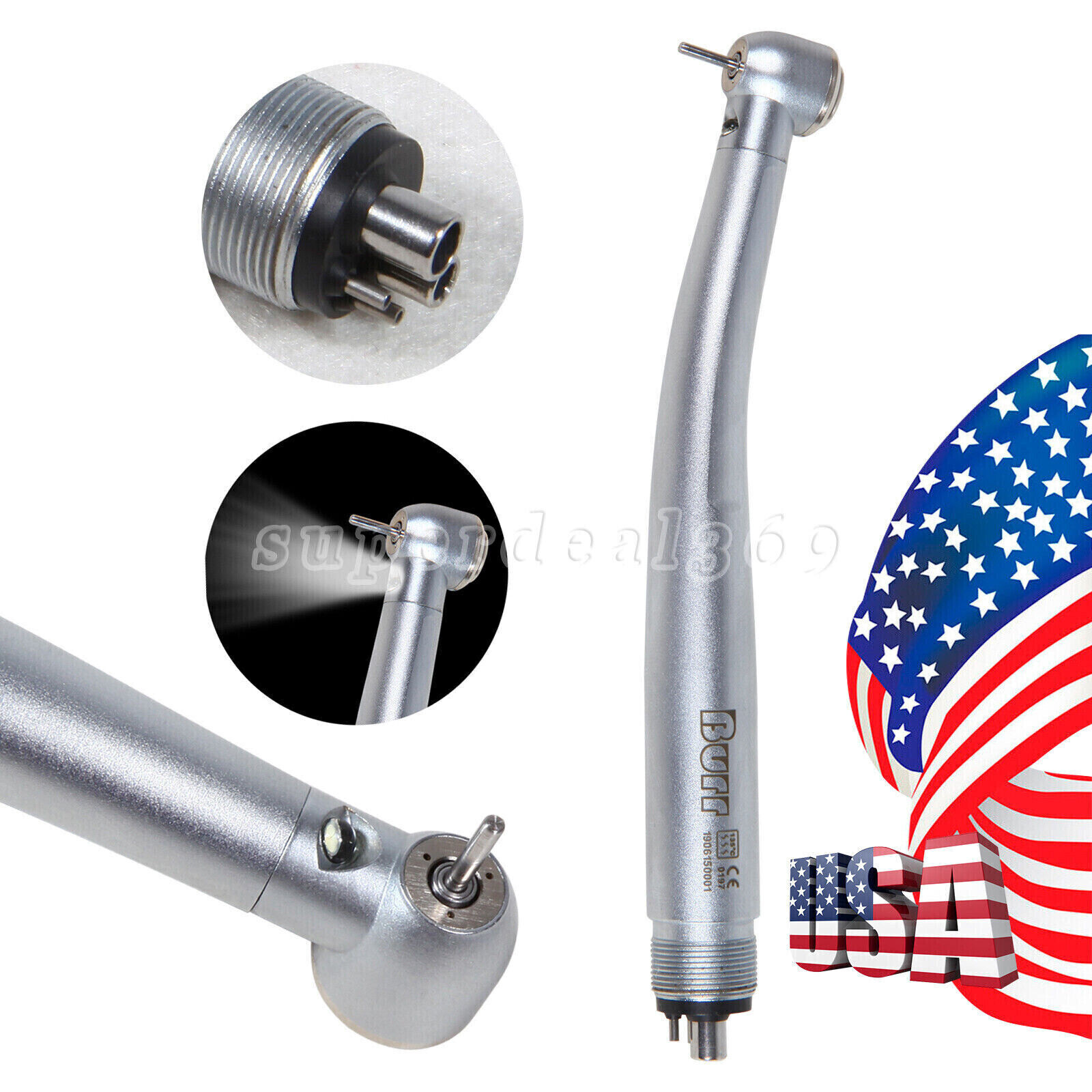 NSK Style Dental LED Fiber Optic E-generator/ High Speed Handpiece Turbine 2/4H