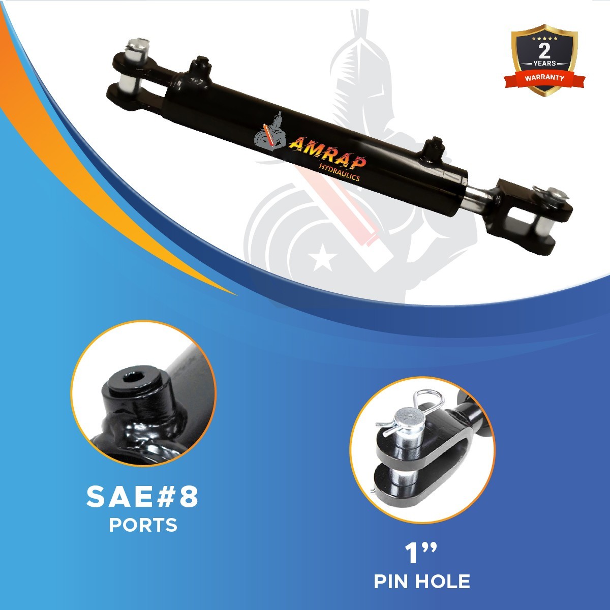 3×12 Hydraulic Cylinder -3″ Bore x 12″ Stroke Welded Clevis Hydraulic Cylinder