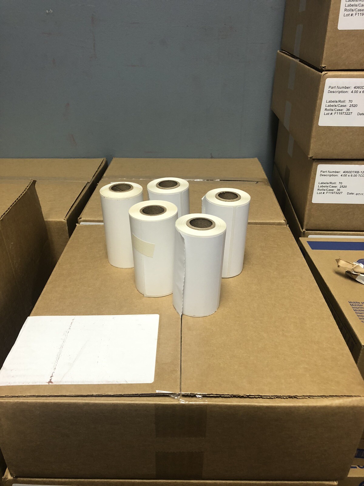 4×6 direct thermal shipping labels Brother rugged jet  rj4250  rj4200