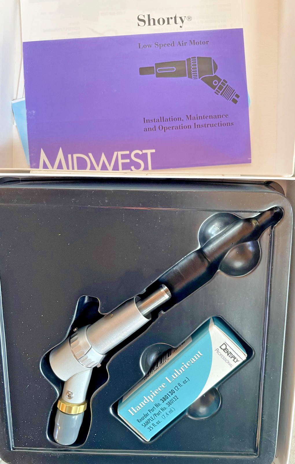 MIDWEST Shorty Air Motor Two-Speed 4 hole 710024D Dental Handpiece – NEW