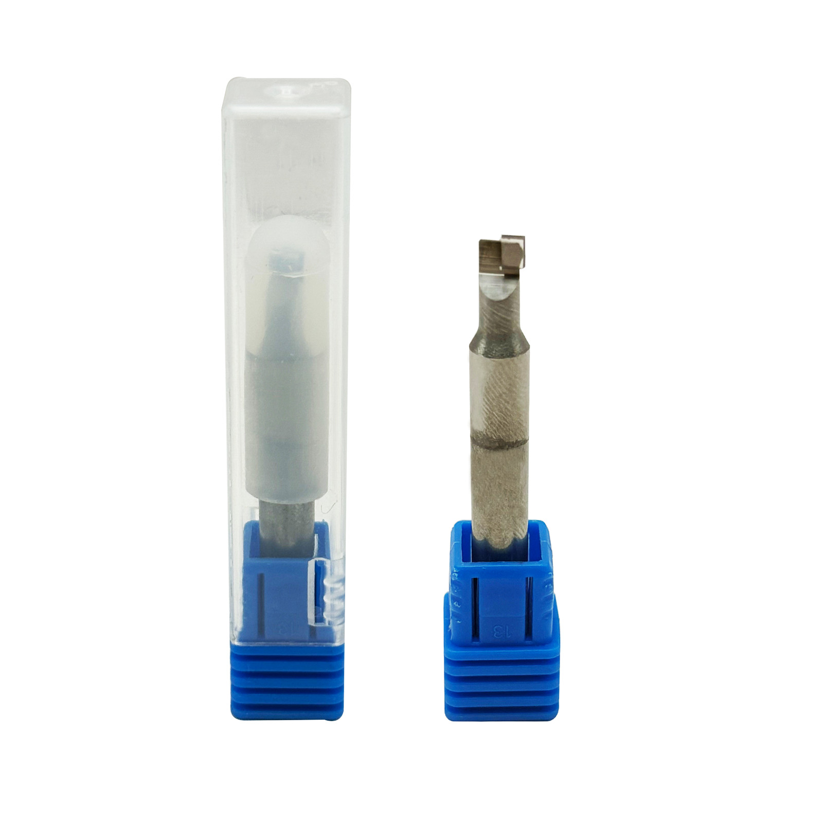 2pcs D6X50L-3HX8 HSS MCD Diamond End Mill D6mm Mirror Finish For Acrylic, Gold