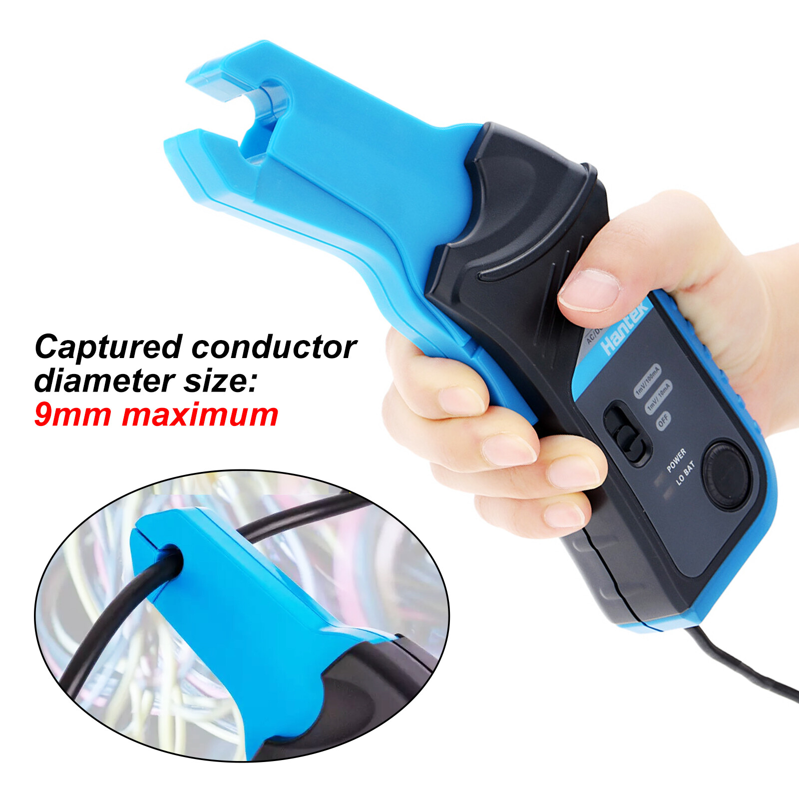 Hantek CC-65 AC/DC Digital Current Clamp Meter with BNC Connector 20KHz 65A