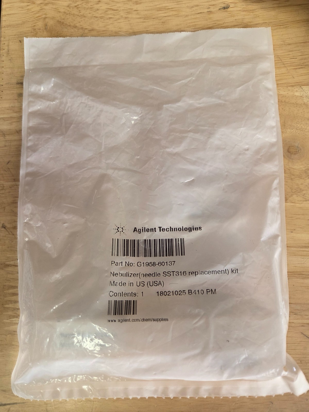NEW!! Agilent SST316 Replacement Kit p/n: G1958-60137