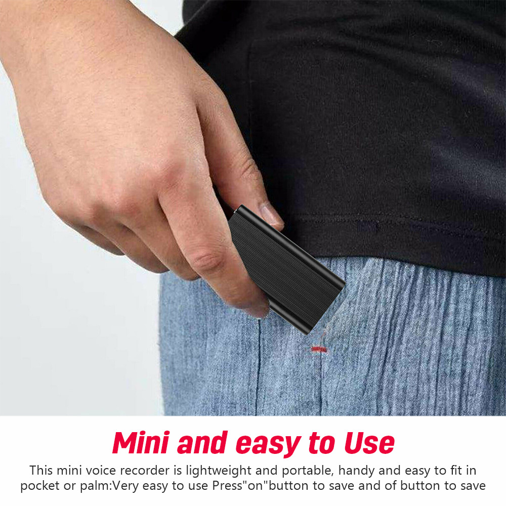 Mini Spy Hidden Voice Activated Recorder Digital Audio Magnetic Recording Device
