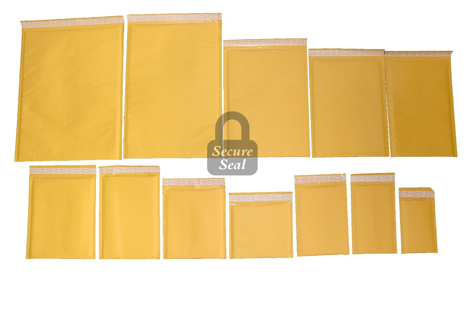1-3000 Kraft Bubble Mailers #0000 – #7 Self Sealing Full Line Available
