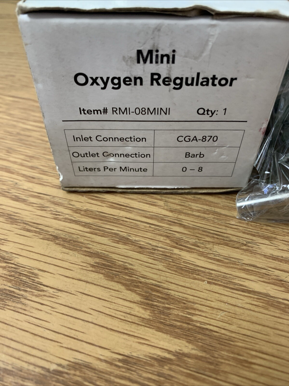 Roscoe Medical RMI-08MINI Pediatric Oxygen Regulator, 0-8 LPM, CGA-870 See Pics