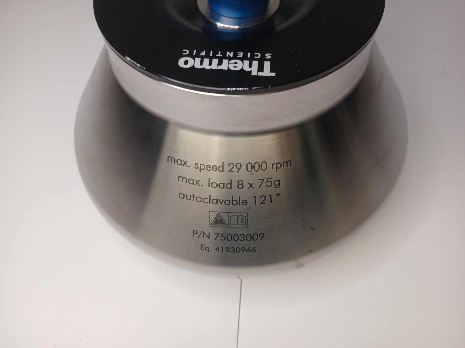 Unused Thermo Fixed Angle Titanium Rotor T29-8×50, PN 75003009 w/Tubes