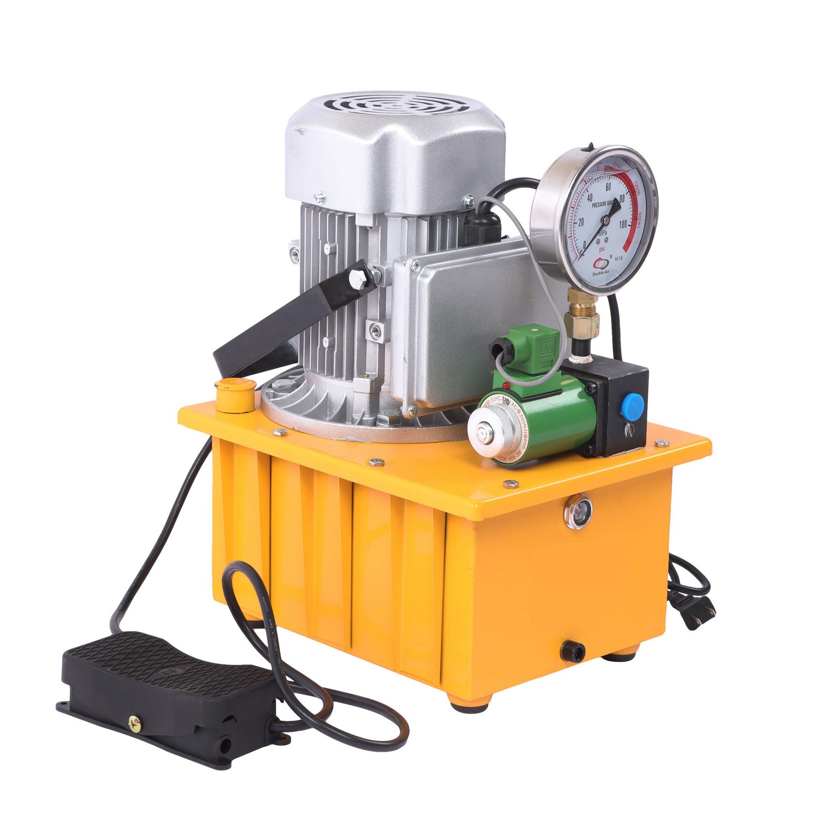 LABLT Electric Hydraulic Pump, 10000 PSI 750W 8L Capacity for Punching/Bending