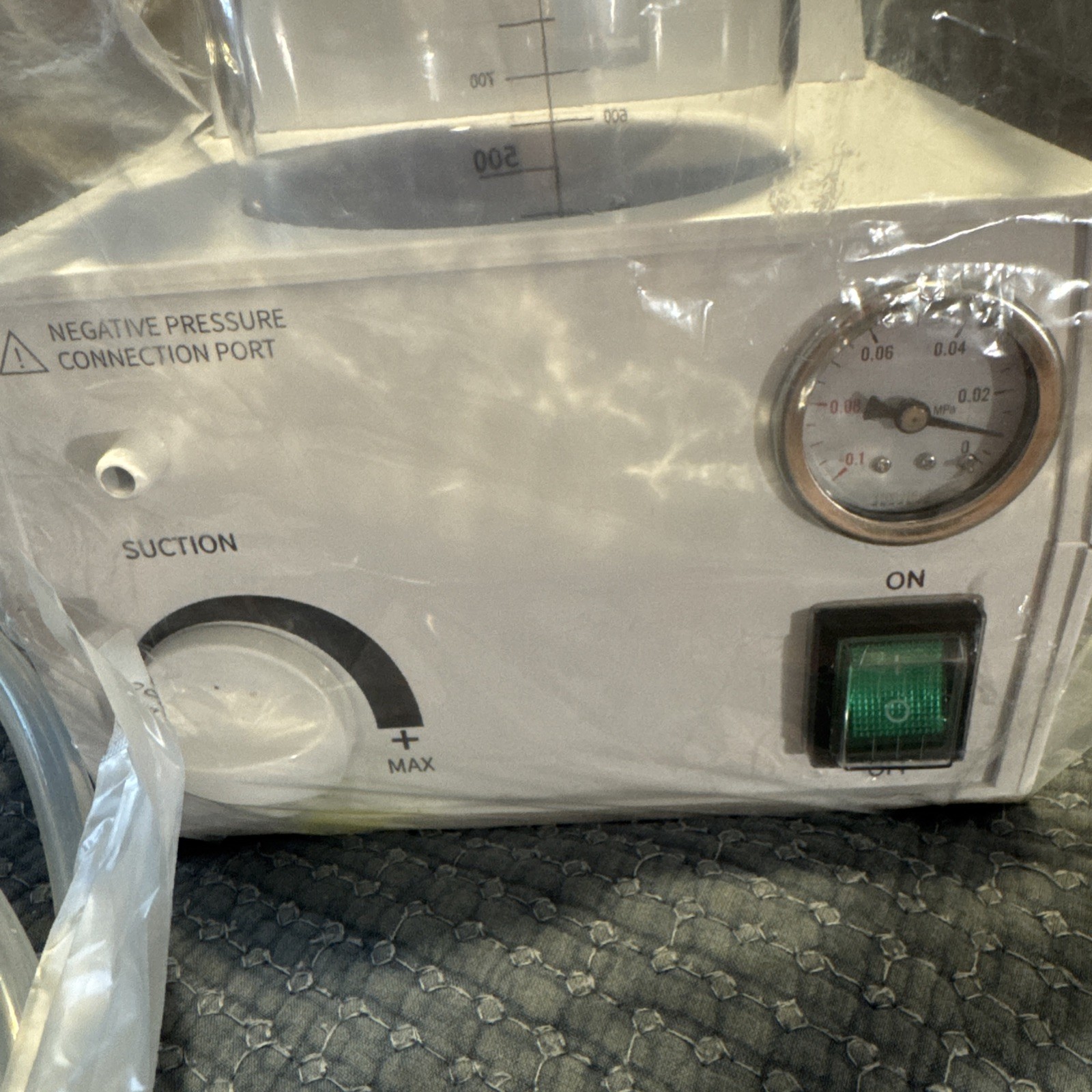 Portable Phlegm Suction Unit Vacuum Aspirator Machine H003-B-New Open Box