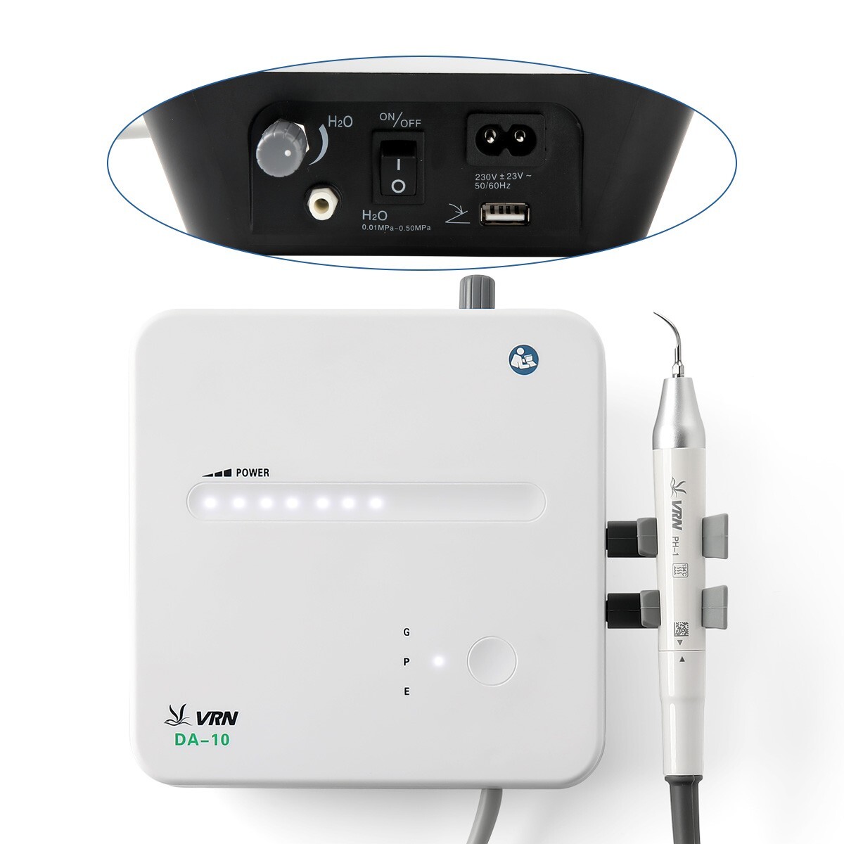 VRN-DA10 Dental Ultrasonic Scaler Perio Scaling Endo +LED Detachable Handpiece