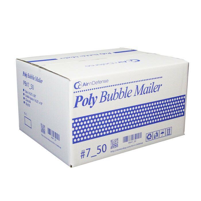 #7 14.25×20 Poly Bubble Padded Envelopes Mailing Mailer Shipping Bag AirnDefense