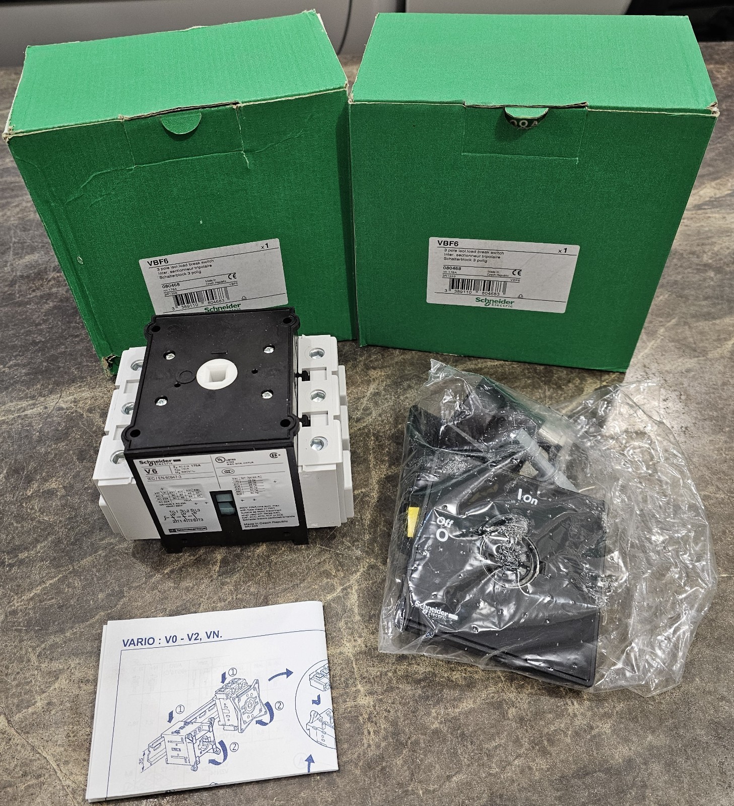 Schneider Electric VBF6 ON/OFF SWITCH DISCONNECT VBF6 175a 3 Pole Load Break