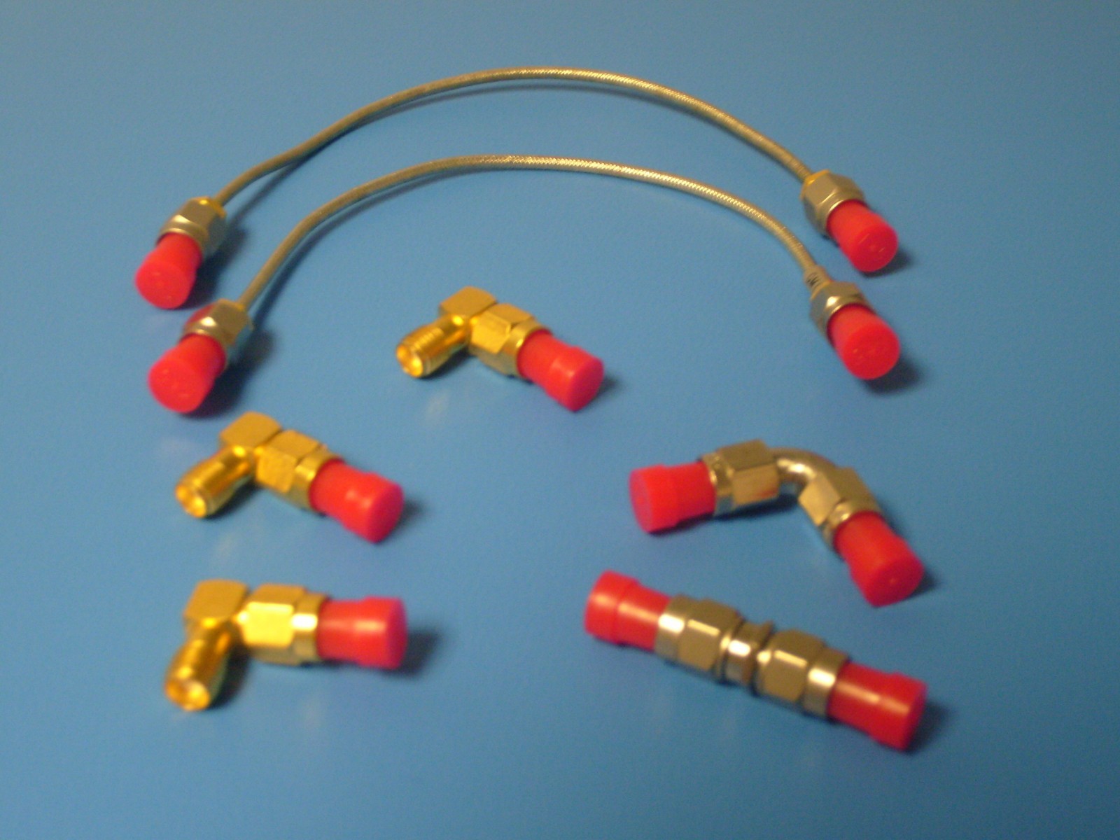 New SMA Female Cap Plugs Caplugs Lot of 50 Red New Protection Dust Cover