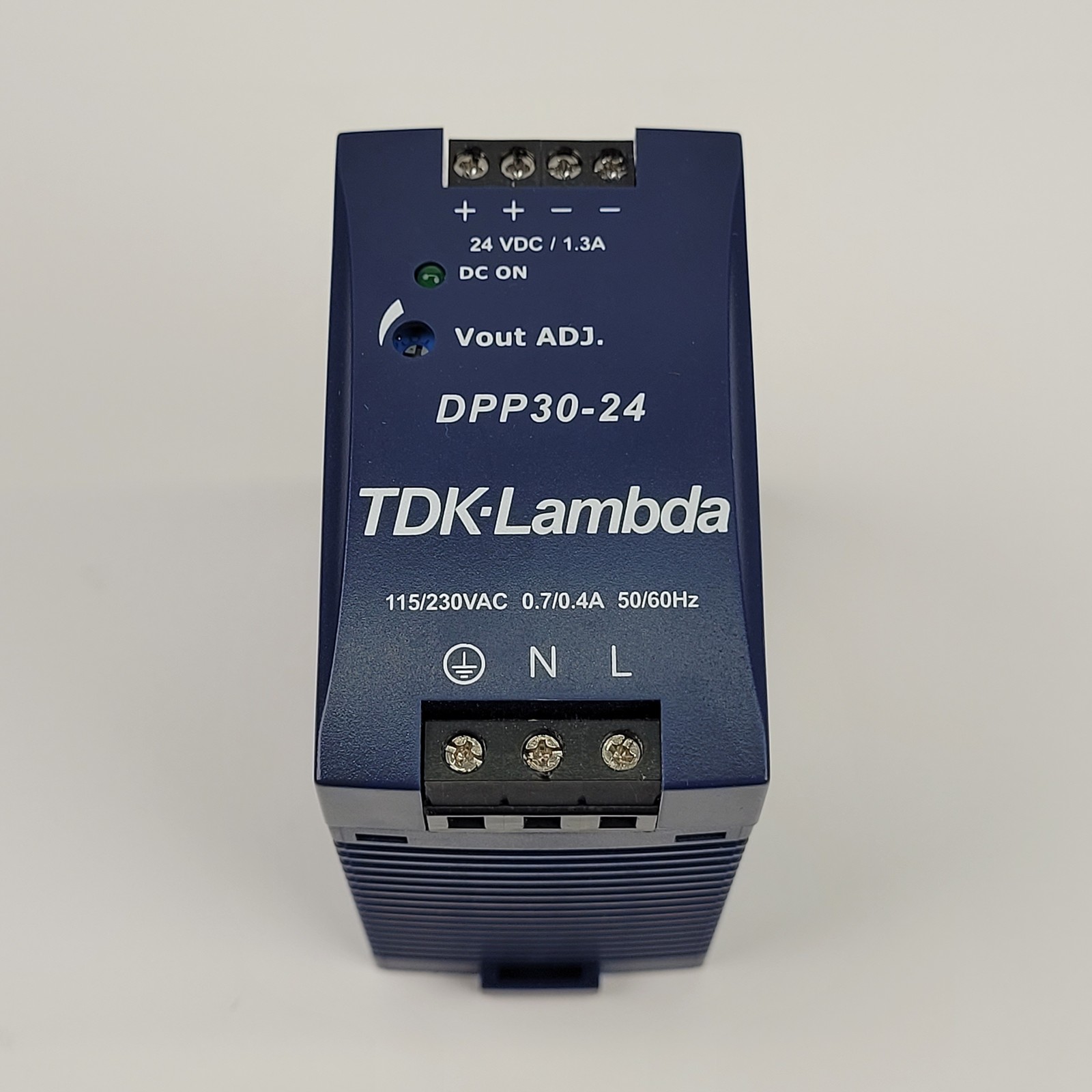 TDK-Lambda DPP30-24 Power Supply, 115 / 230 VAC, 24 VDC, 30 W, 0.7 / 0.4 A