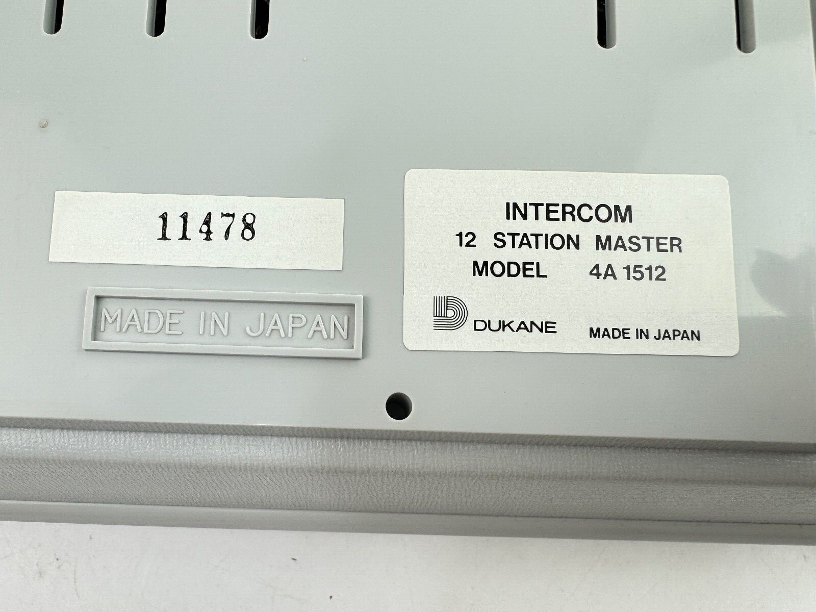 DUKANE 4A1512 Intercom 12 Station Master