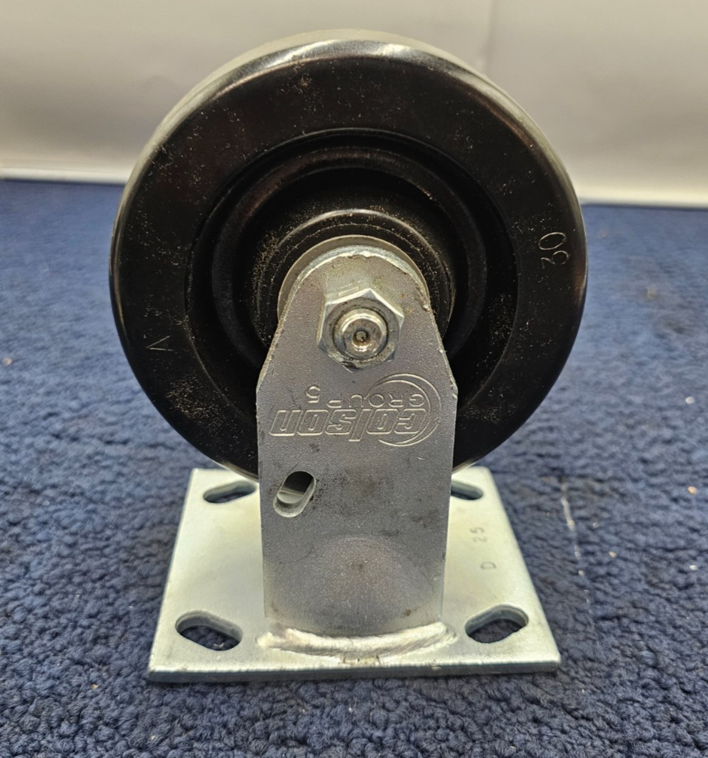 Colson Rigid Caster Wheel, 4-Hole Mounting, 4-1/2″ Wheel Diamater 6-1/2″ Height