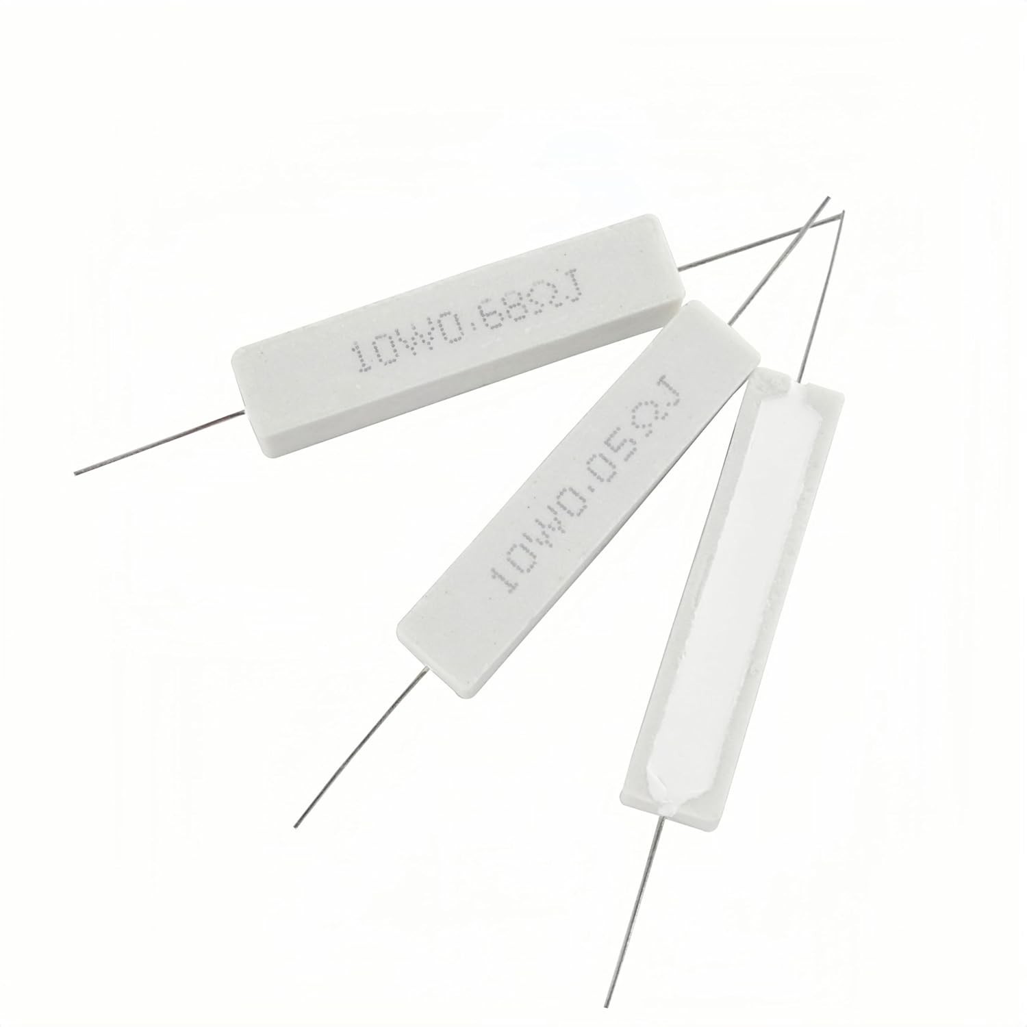 25 Values 50 Pieces Cement Resistor KIT 10W ±5% Ceramic Power Resistors 10 Wa…