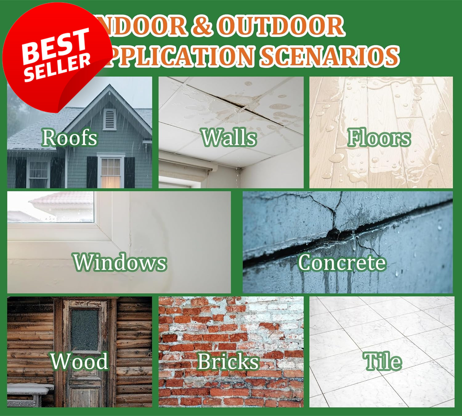 Invisible Waterproof Agent 70Oz Transparent Coating Roof Floor Wall Sealant US