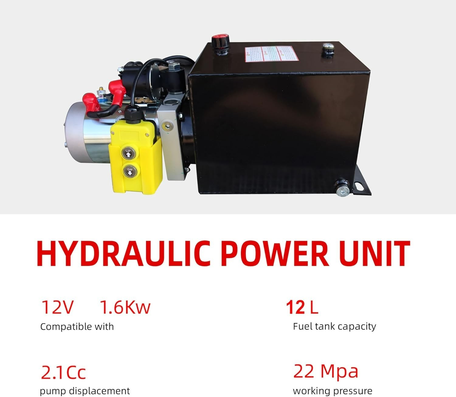 Single Acting Hydraulic Pump 12 Quart Units 12V DC Hydraulic Pump SAE #6