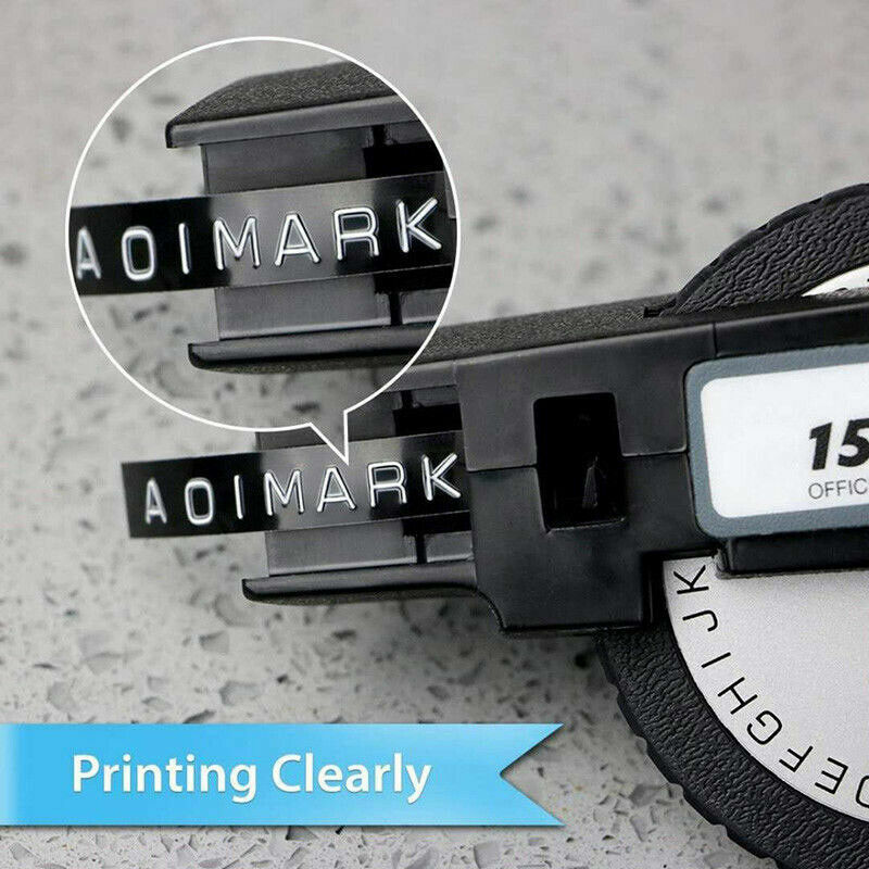 5PK Dymo 3D Embossing Label Tape 9mm for Dymo Organizer Xpress Label Maker 3/8″